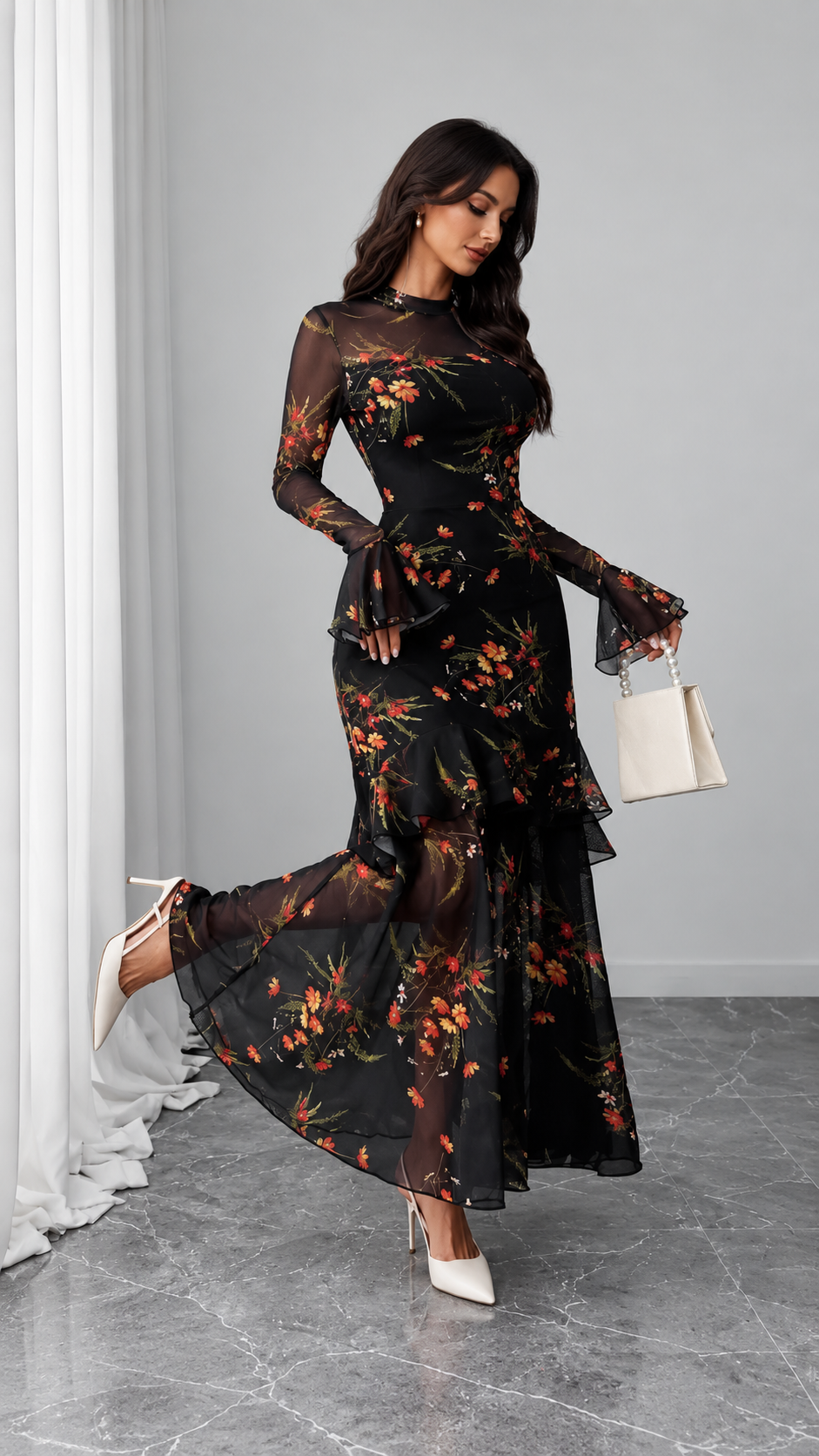 Aurelle Midnight Dress
