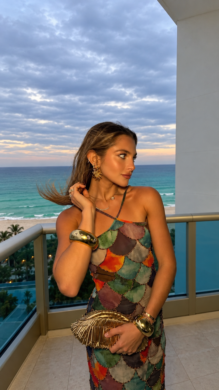 SIRENA NOIR — The Marea Mosaic Gown