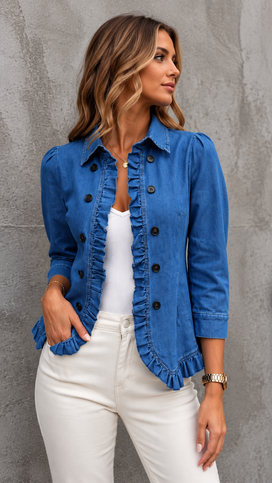Élara Ruffle Jacket