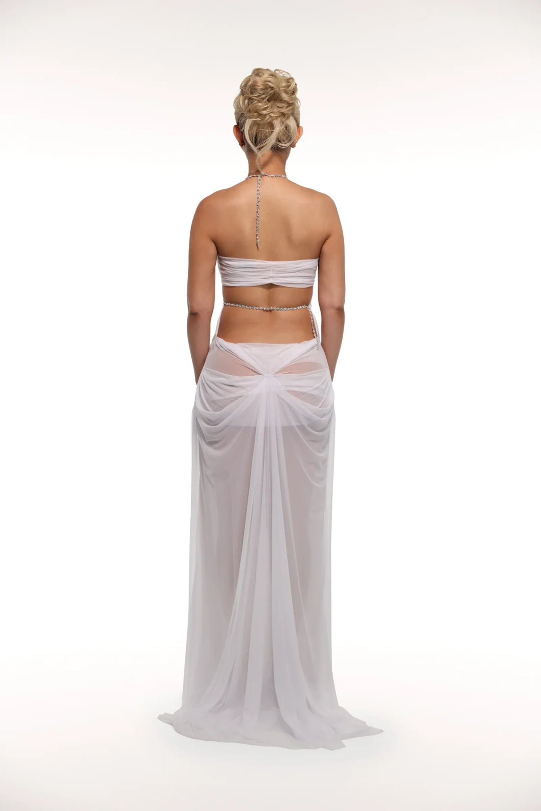 Sheer Mesh Maxi Dress