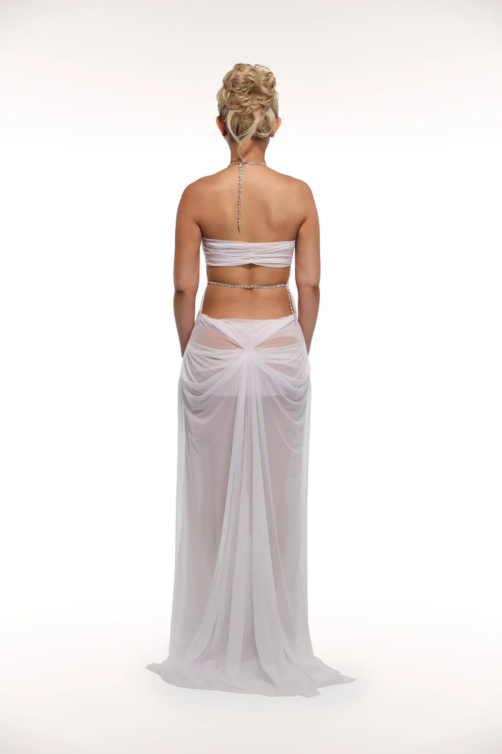 Sheer Mesh Maxi Dress