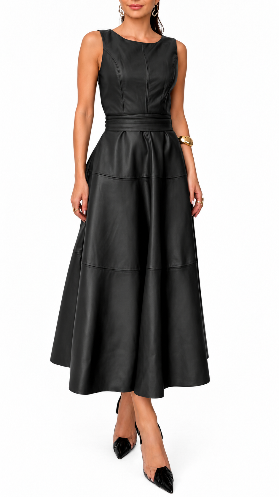 The Sienna Belted Midi Dress