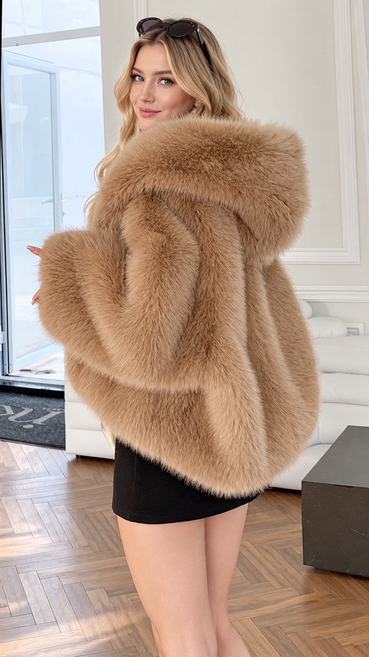 AURELLE™ Cloud Luxe Hooded Coat