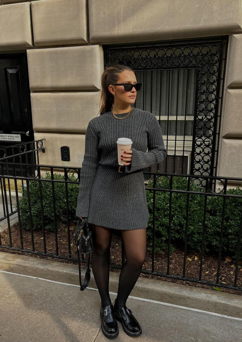 York | Autumn Sweater Mini Dress
