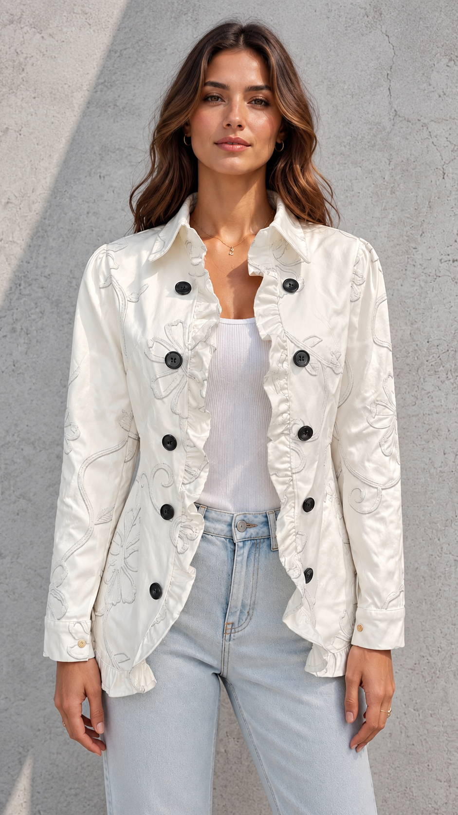 Élara Ruffle Jacket