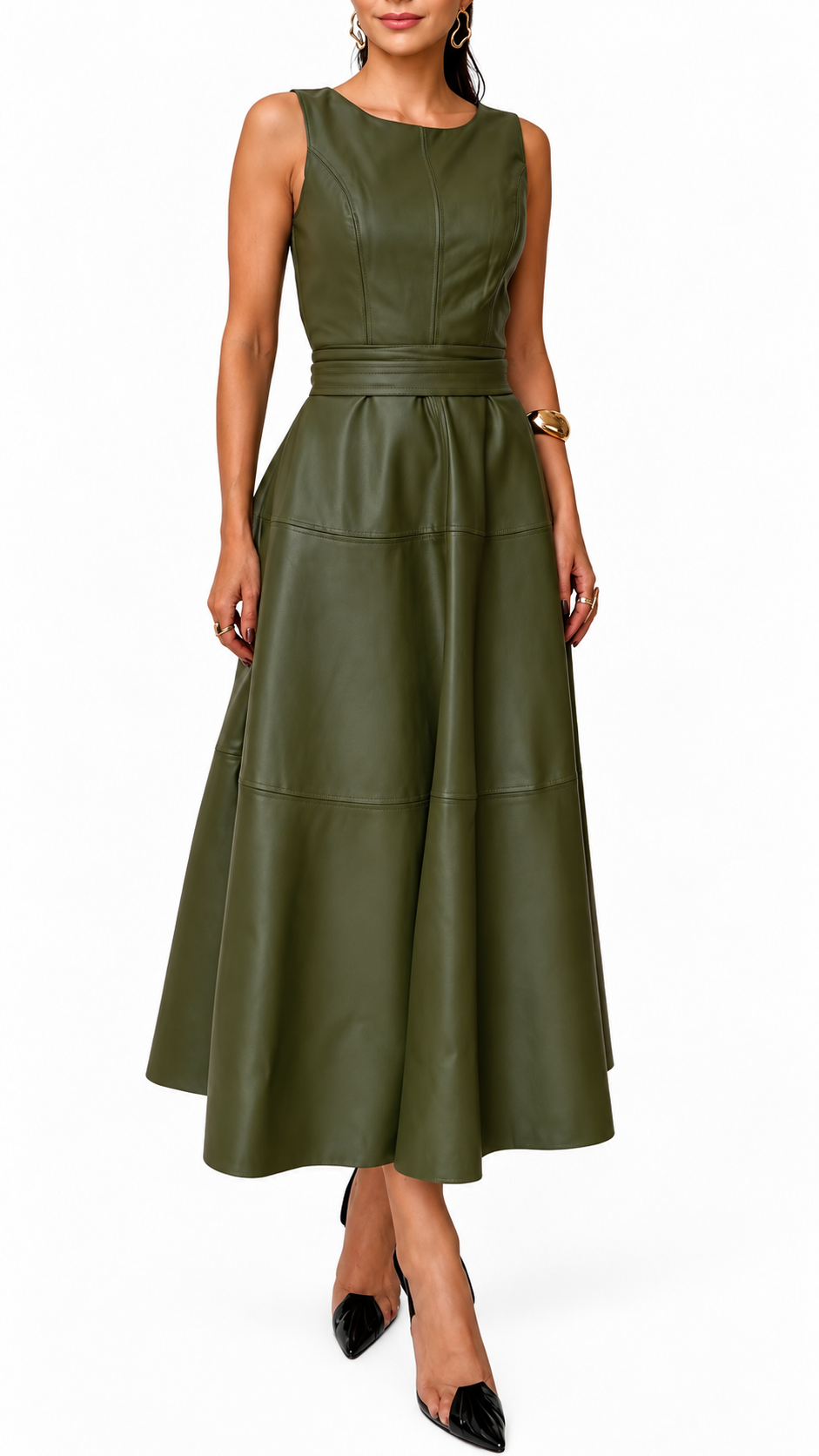 The Sienna Belted Midi Dress