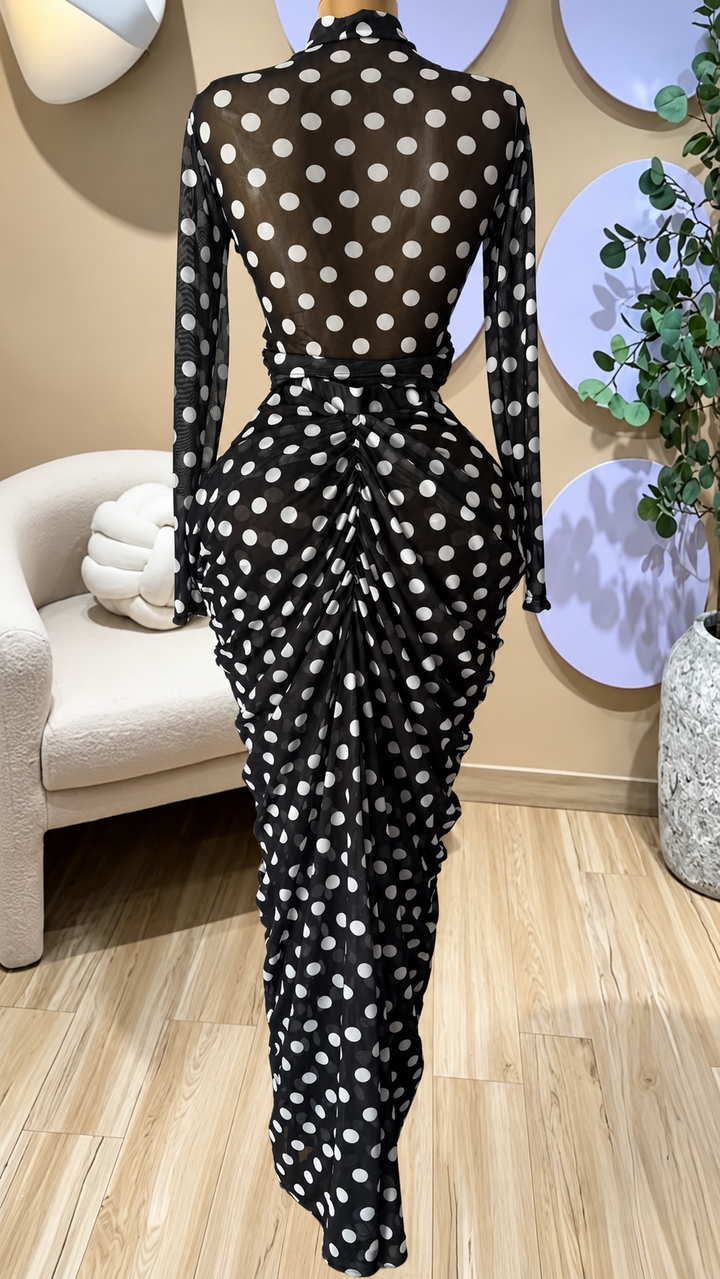 The Muse Draped Maxi Dress