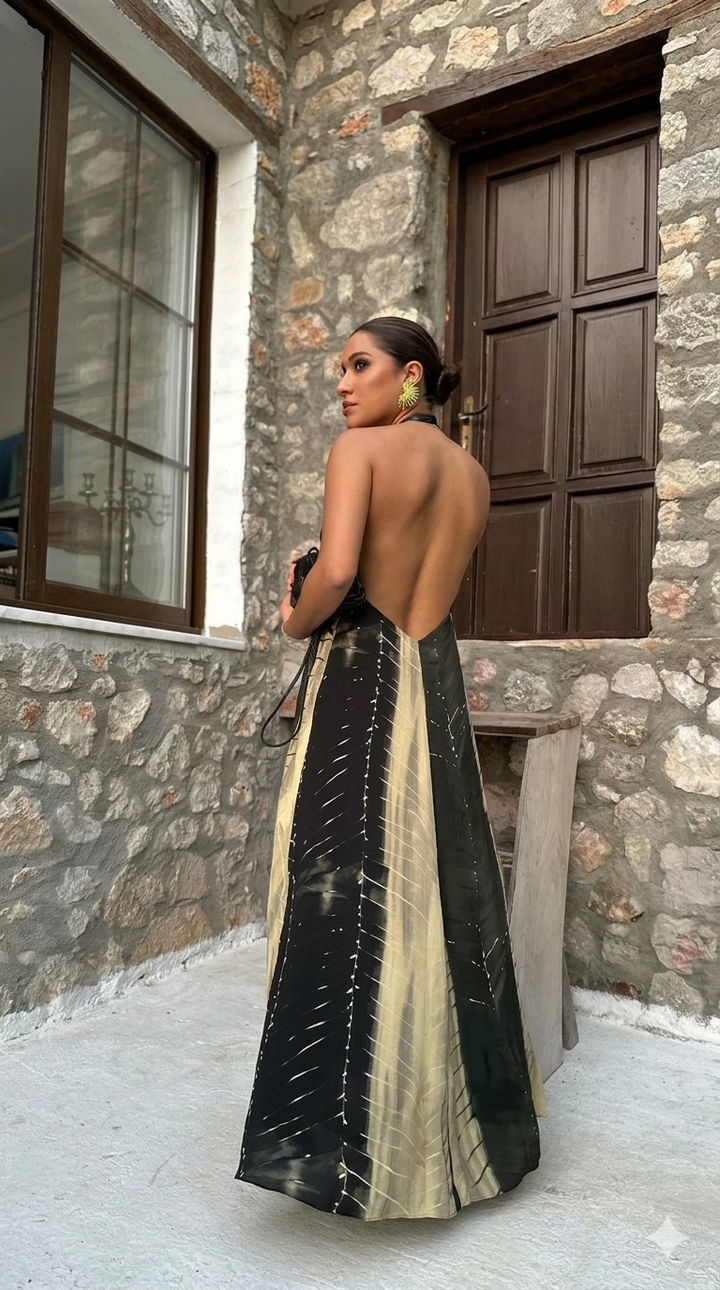 Solara Halter Maxi Dress