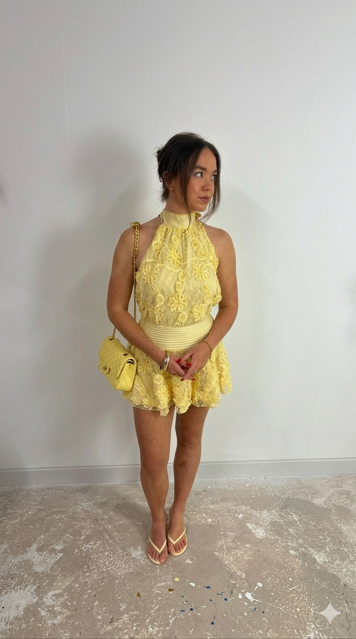 Soleil Lace Mini Dress