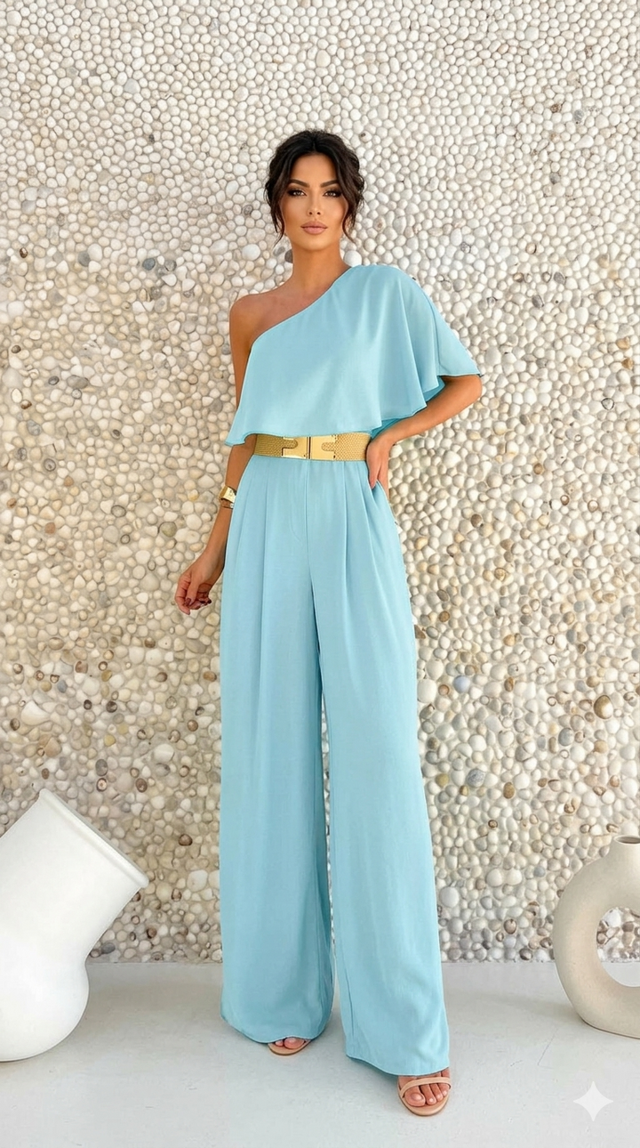 Solara One-Shoulder Jumpsuit