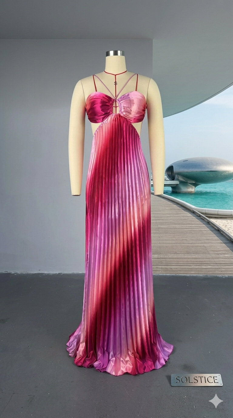 Solstice Satin Maxi Dress