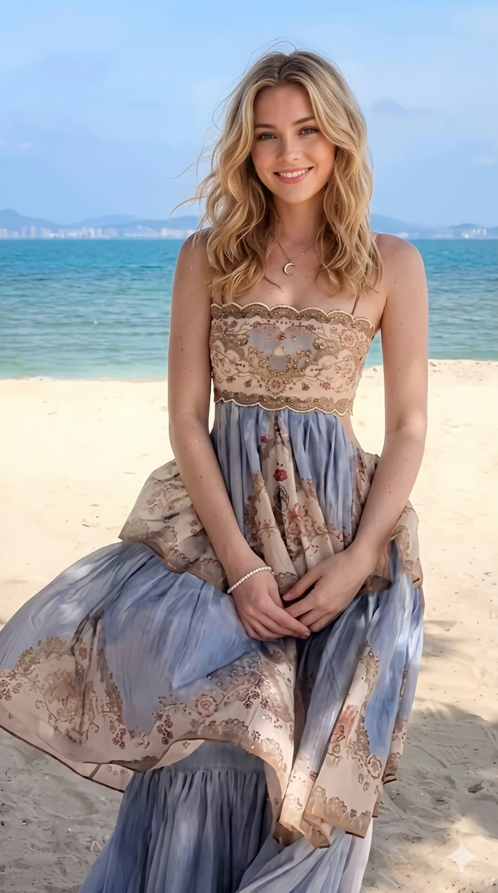 Azure Belle Corset Dress