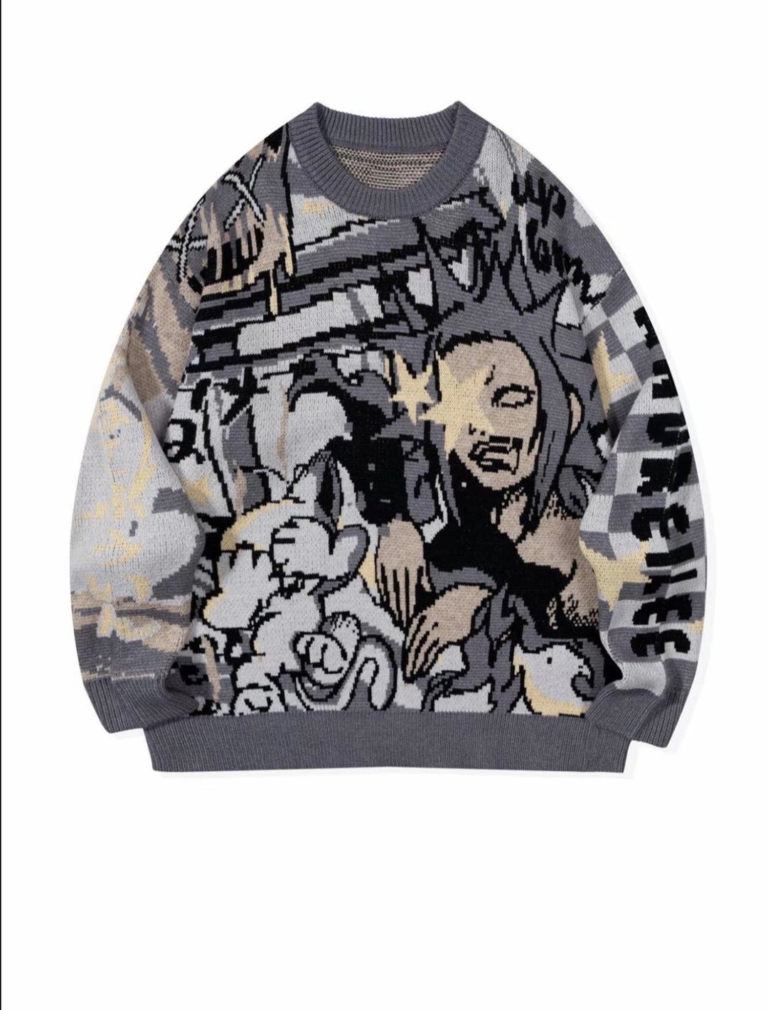 Graphic Knit Sweater