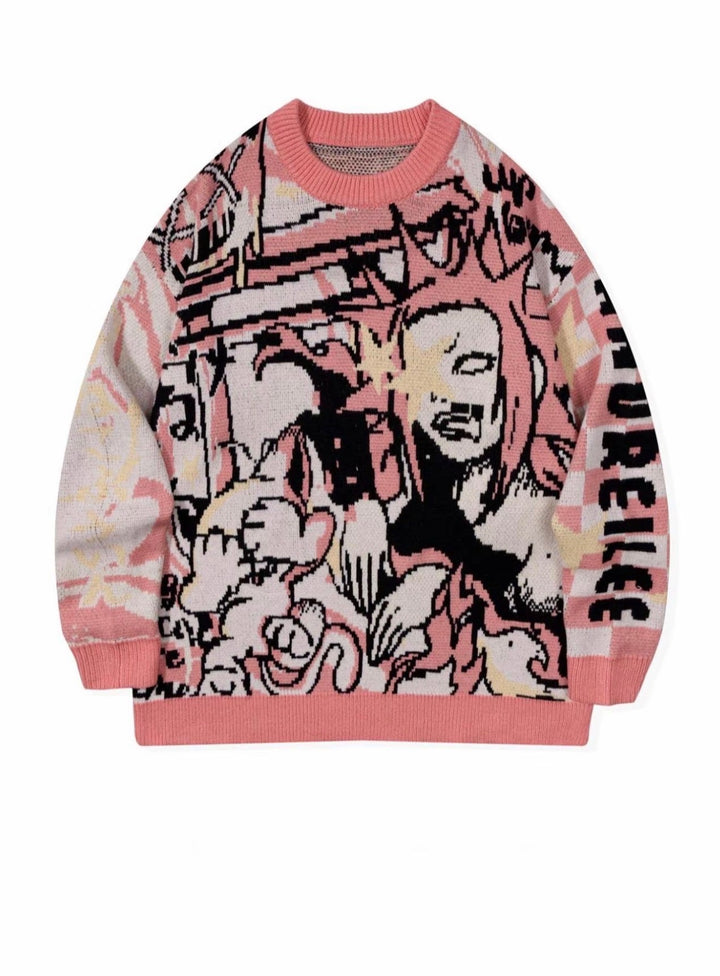 Graphic Knit Sweater