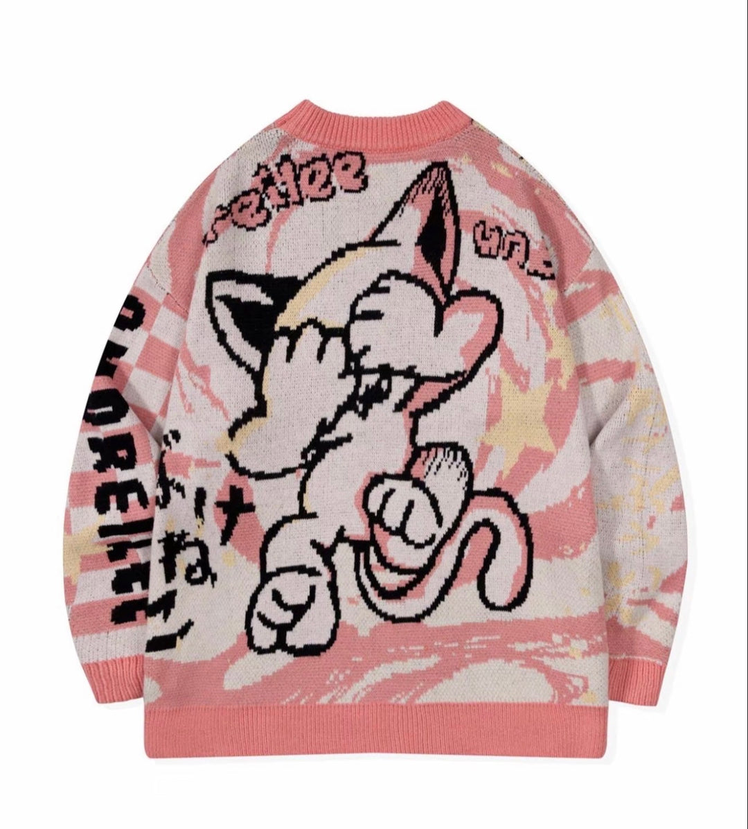 Graphic Knit Sweater