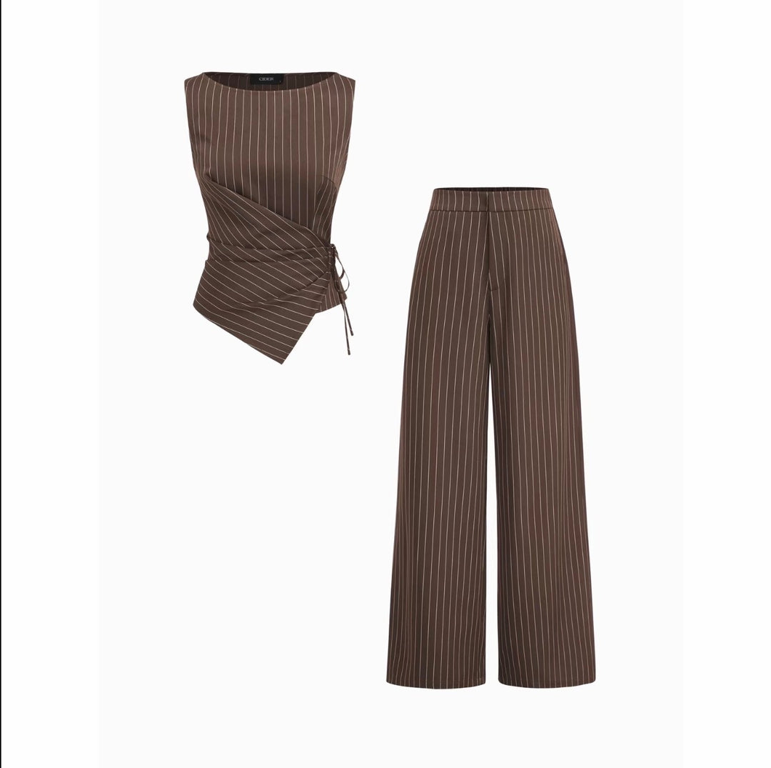 Pinstripe Tailored Set
