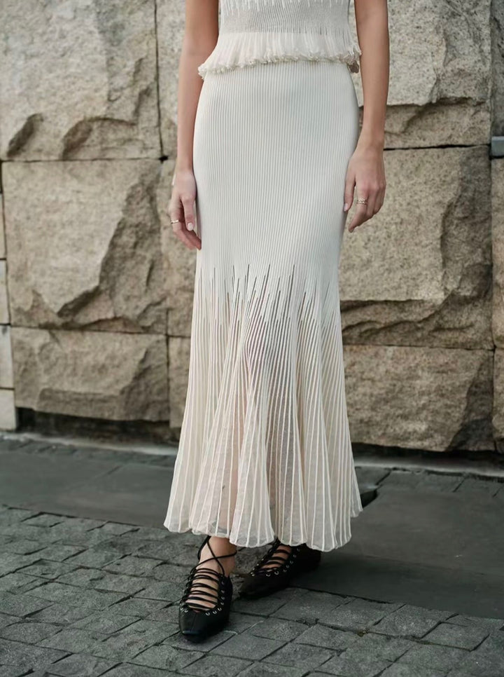 Elara Ribbed Knit Midi Dress