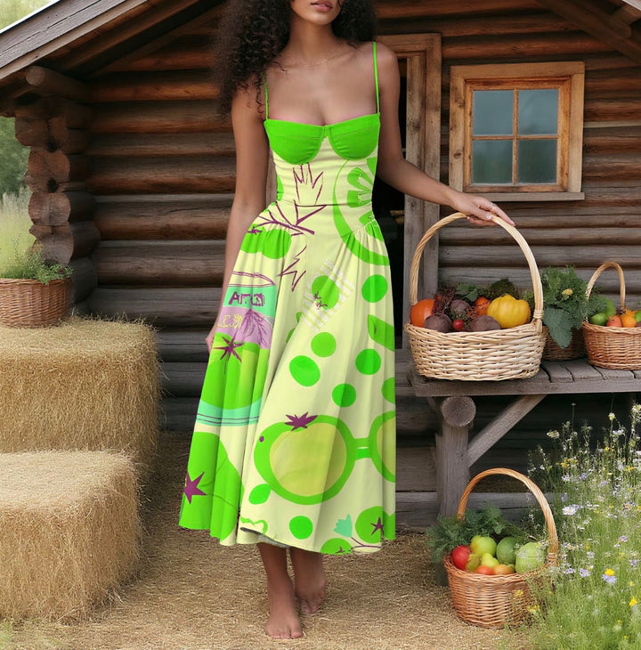 Riviera Harvest Midi Dress