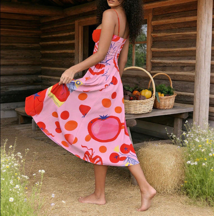 Riviera Harvest Midi Dress