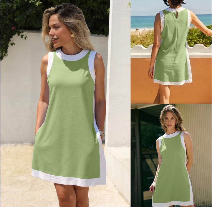 Monaco Contrast Shift Dress