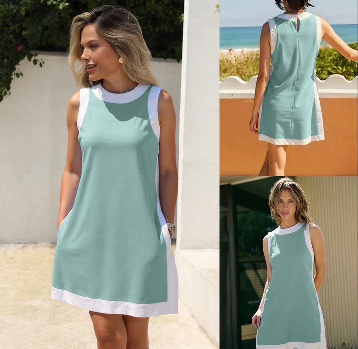 Monaco Contrast Shift Dress