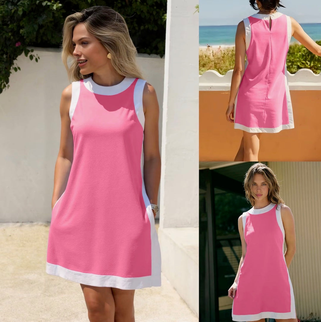 Monaco Contrast Shift Dress
