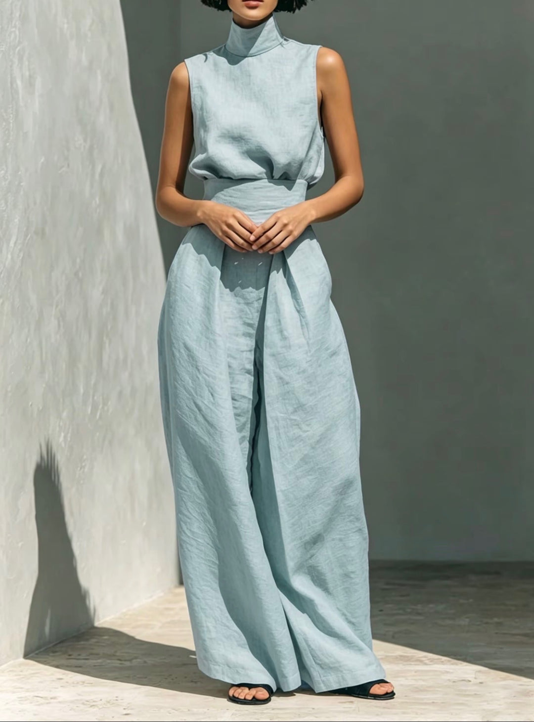 LunaVeil Linen Jumpsuit