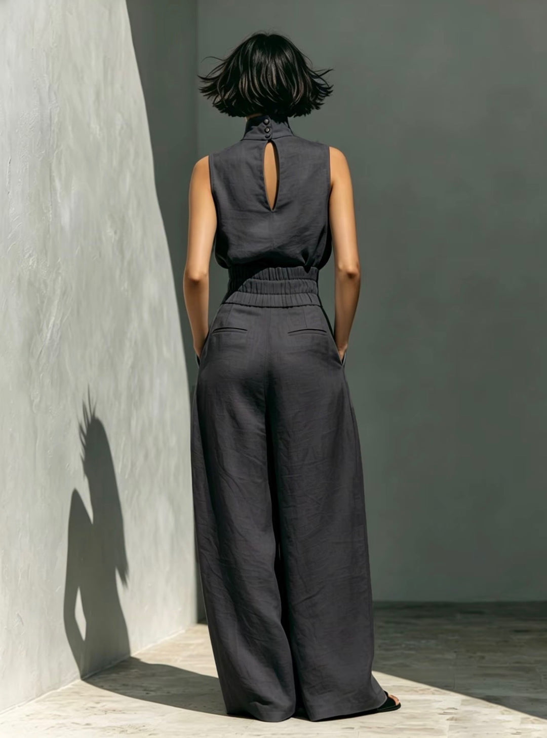 LunaVeil Linen Jumpsuit