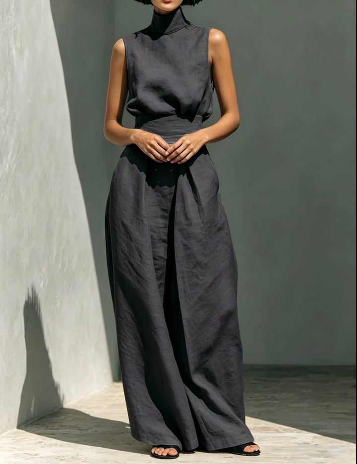 LunaVeil Linen Jumpsuit