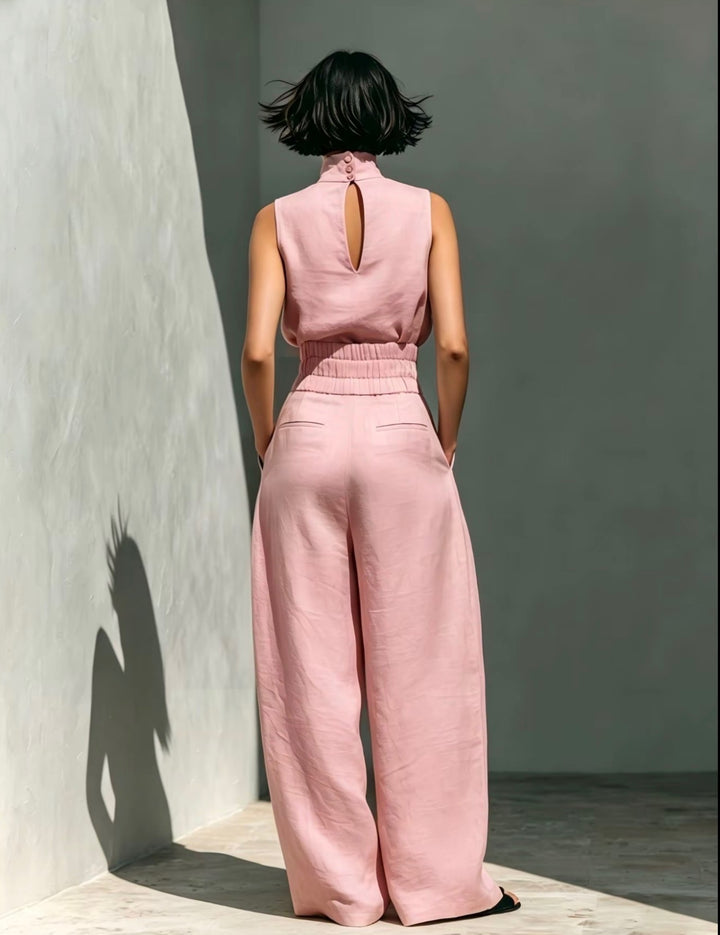 LunaVeil Linen Jumpsuit