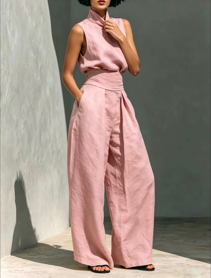 LunaVeil Linen Jumpsuit