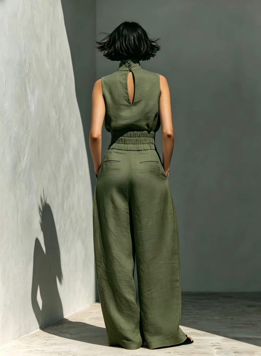 LunaVeil Linen Jumpsuit