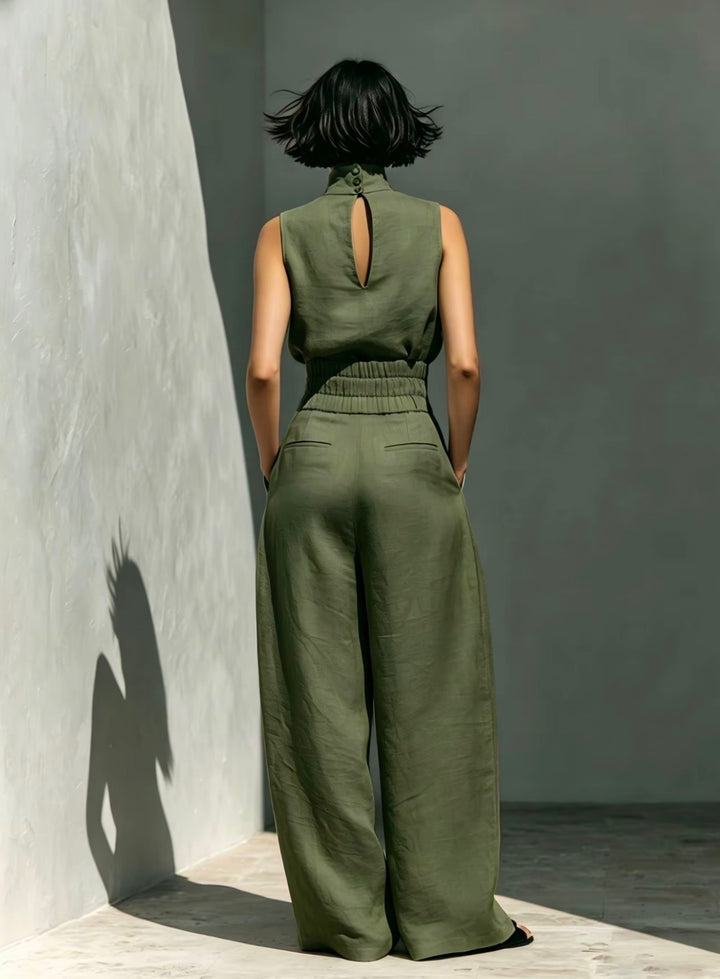 LunaVeil Linen Jumpsuit