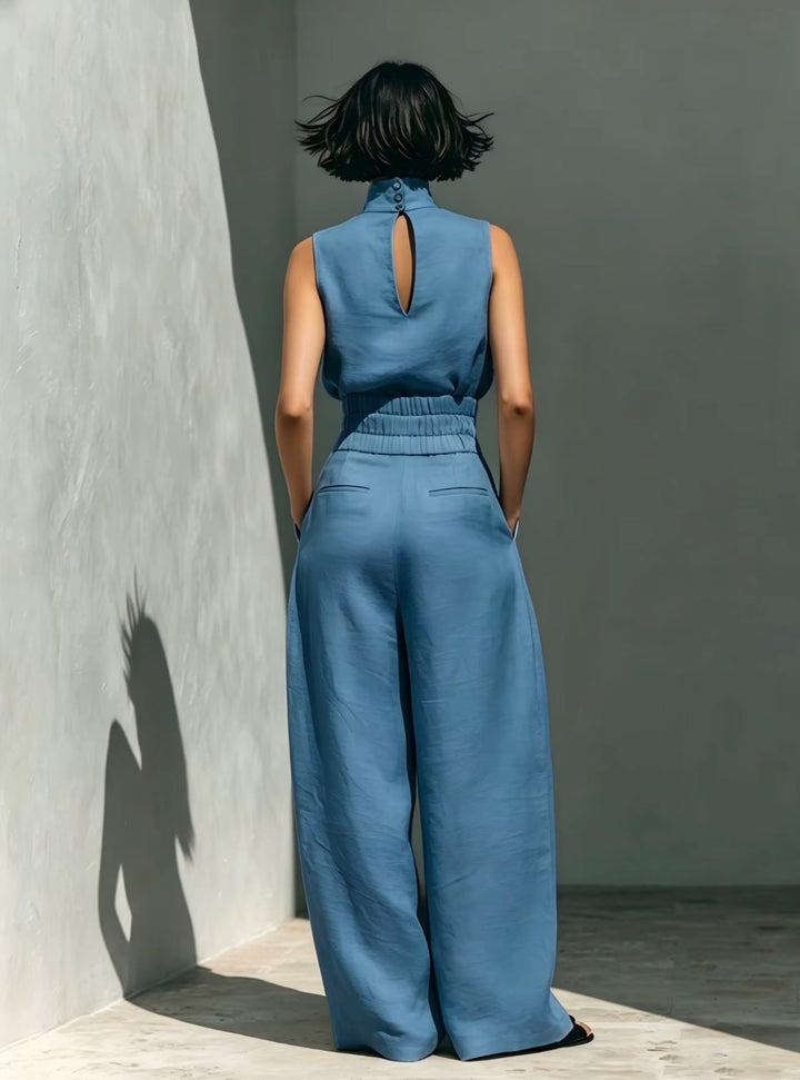 LunaVeil Linen Jumpsuit
