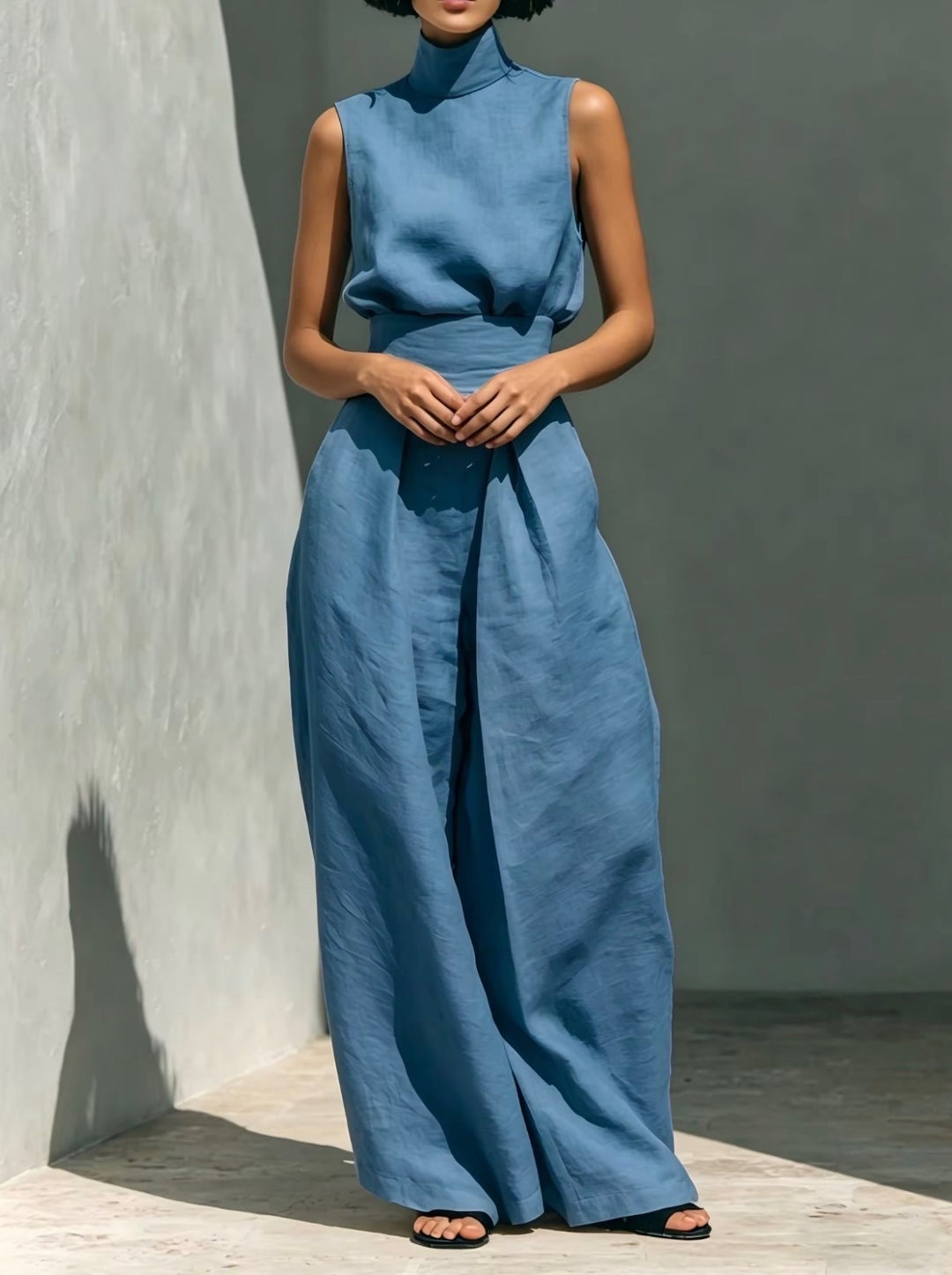 LunaVeil Linen Jumpsuit