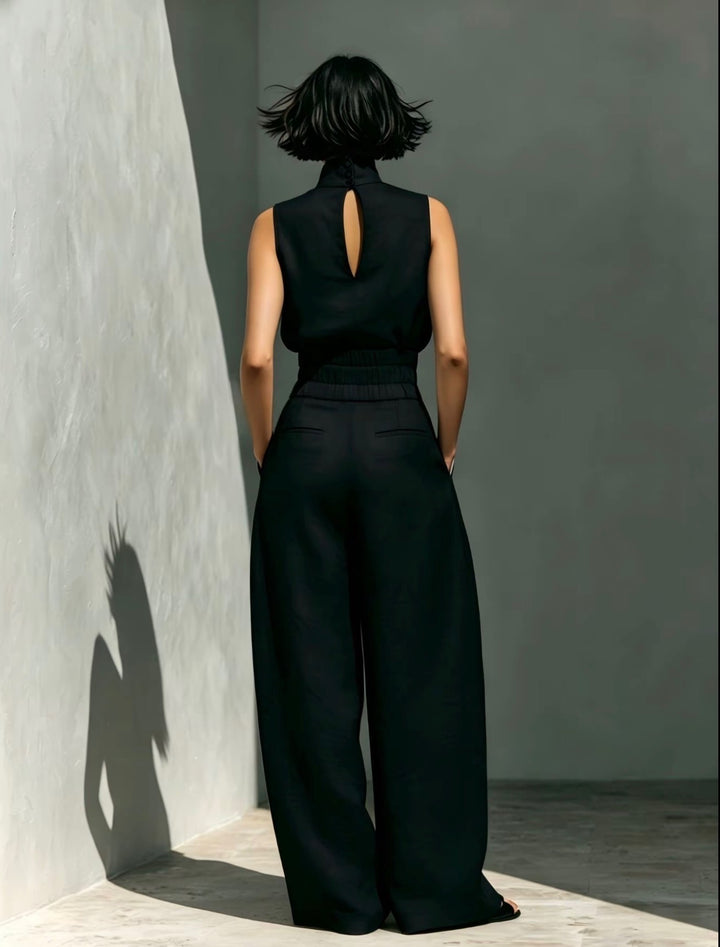 LunaVeil Linen Jumpsuit