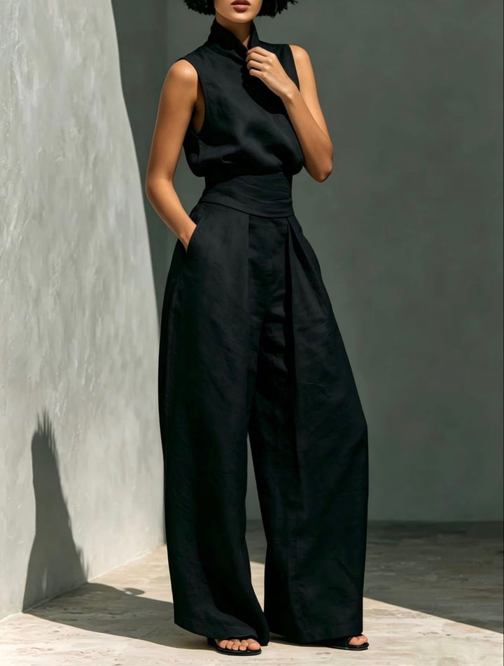LunaVeil Linen Jumpsuit