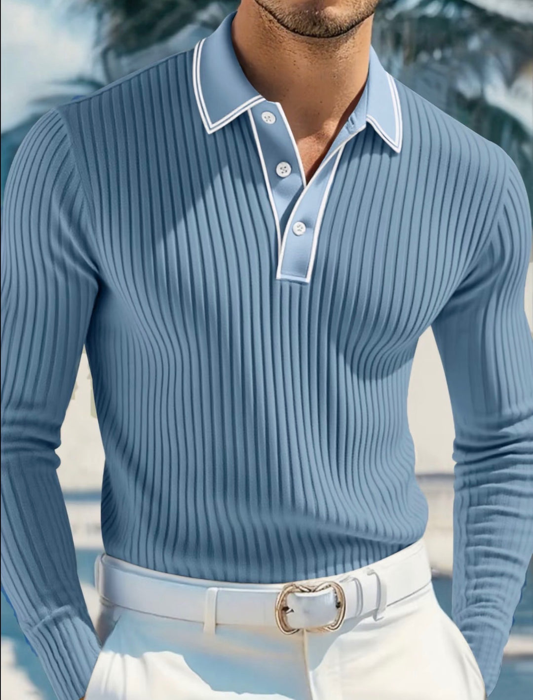 Men's Polo Shirt Collard Top