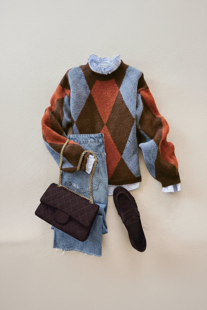 Diamond Pattern Sweater