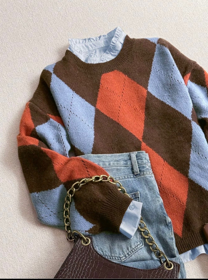 Diamond Pattern Sweater