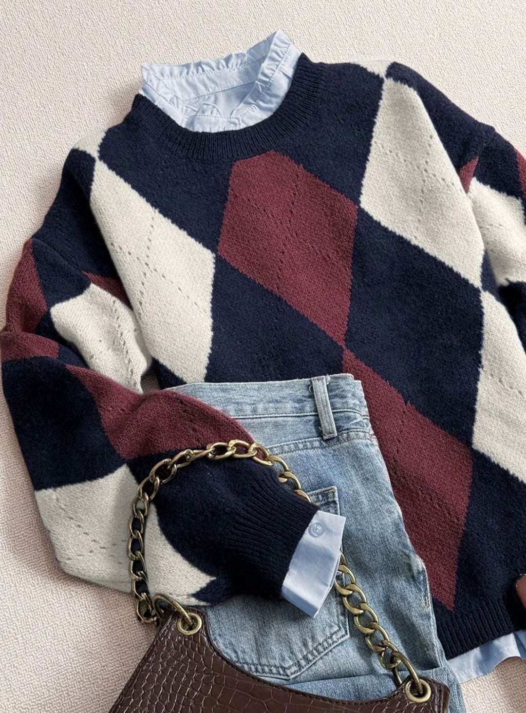 Diamond Pattern Sweater