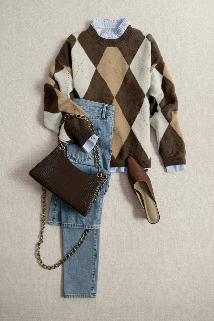 Diamond Pattern Sweater
