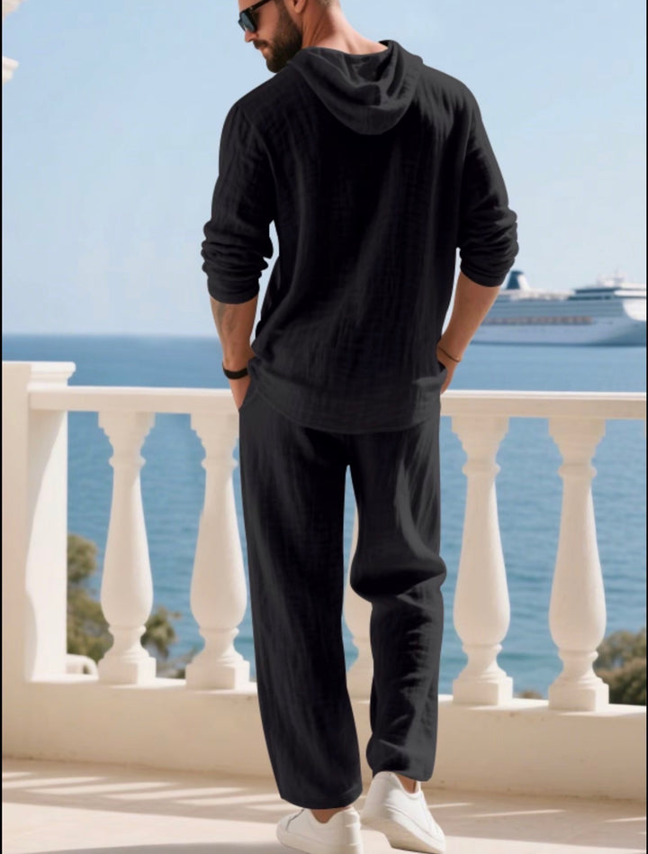 Santorini Breeze Linen Set