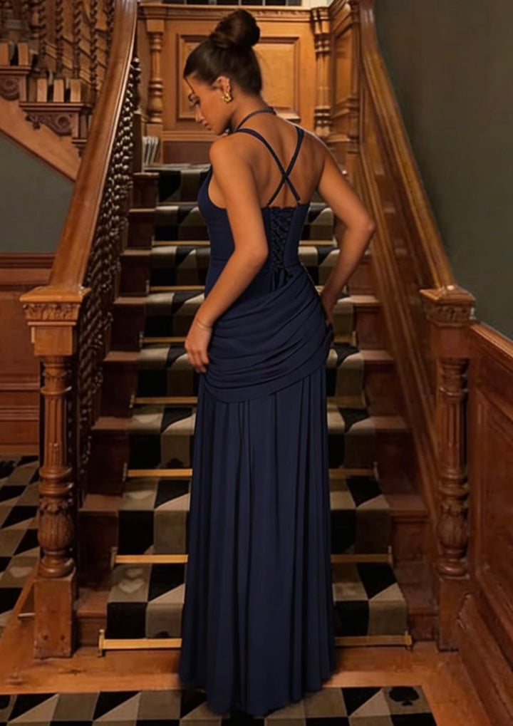 Élara Solène™ Draped Maxi Dress