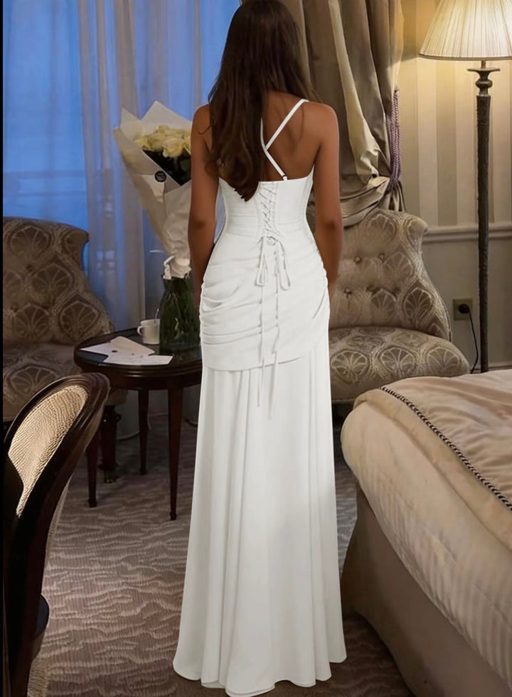 Élara Solène™ Draped Maxi Dress