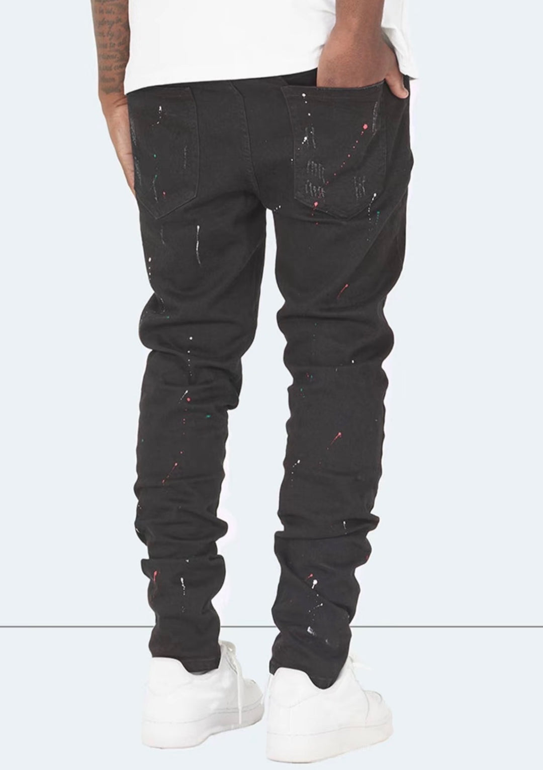 Obsidian Splatter Jean