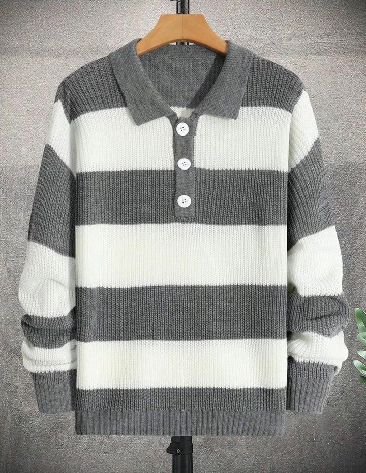 Monochrome Polo Knit
