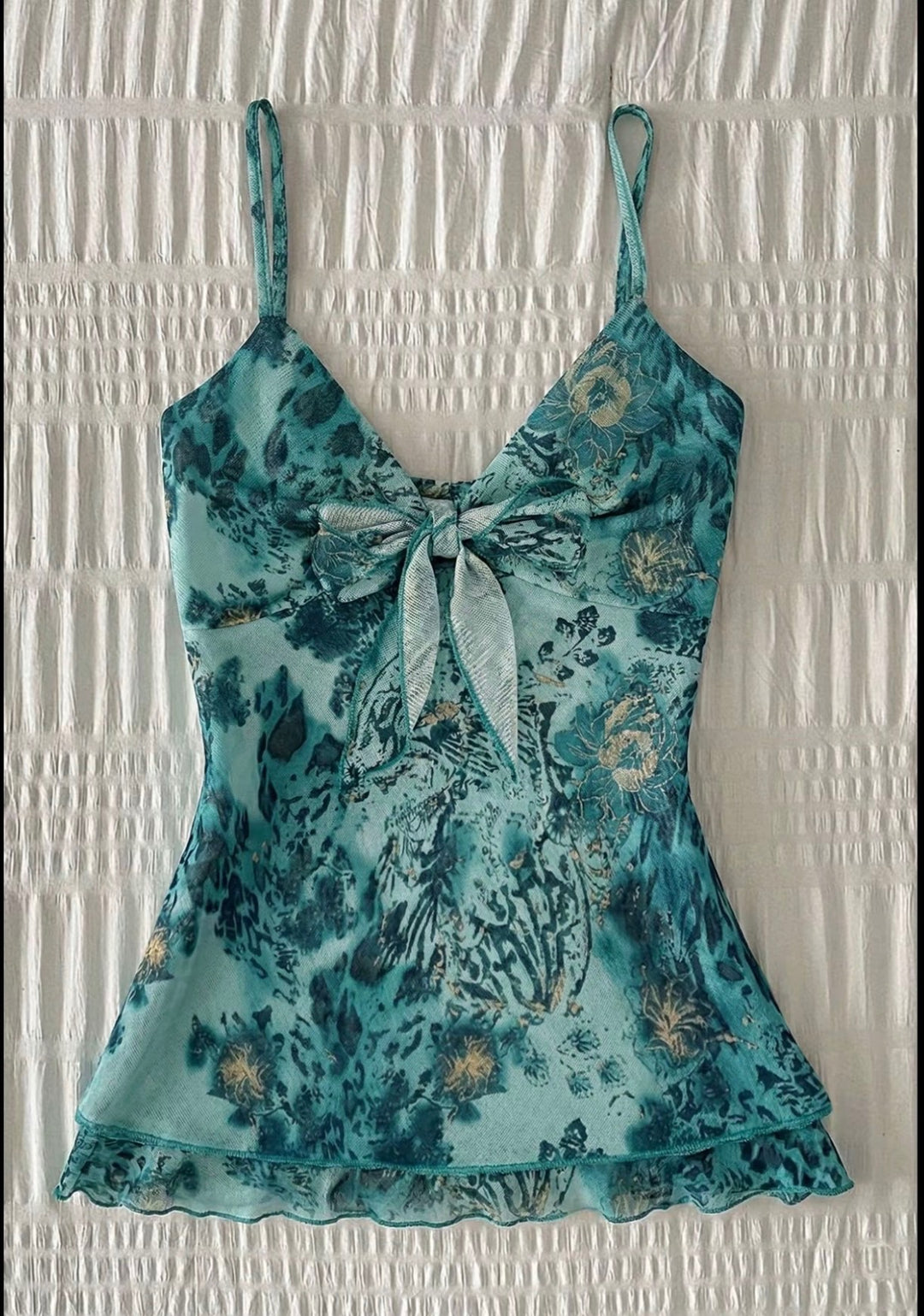 Rosé Sauvage Tie-Front Cami