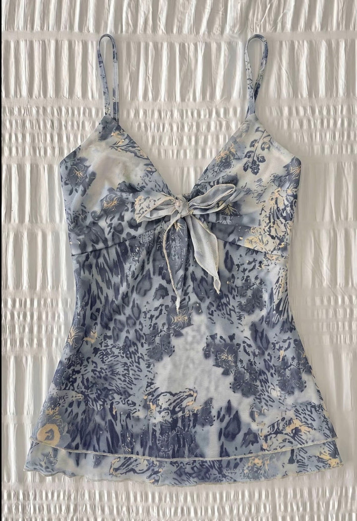 Rosé Sauvage Tie-Front Cami