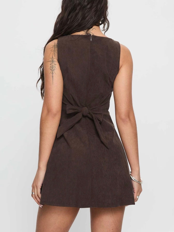 The Bordeaux Hour Mini Dress